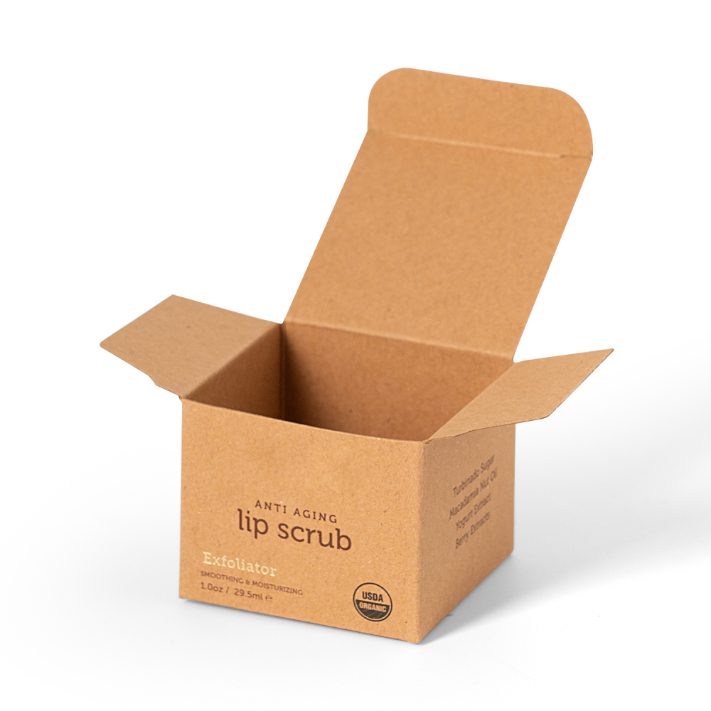 Custom Design Kraft Gift Box for Lip Scrub