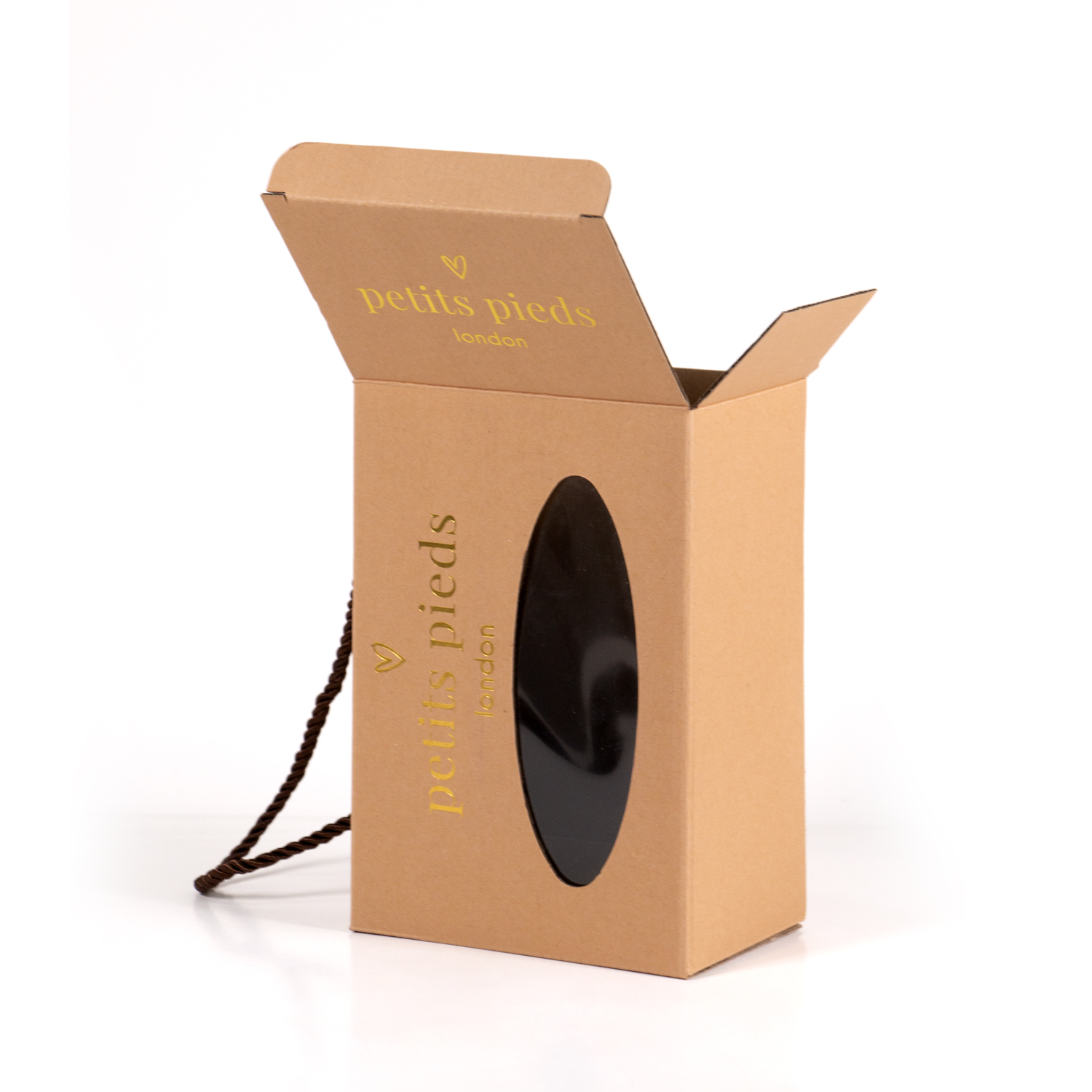 Custom Kraft Paper Corrugated Box with Transparent Window for Toy