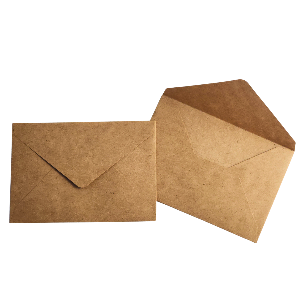 Custom Logo Classic V Flap Kraft Envelope