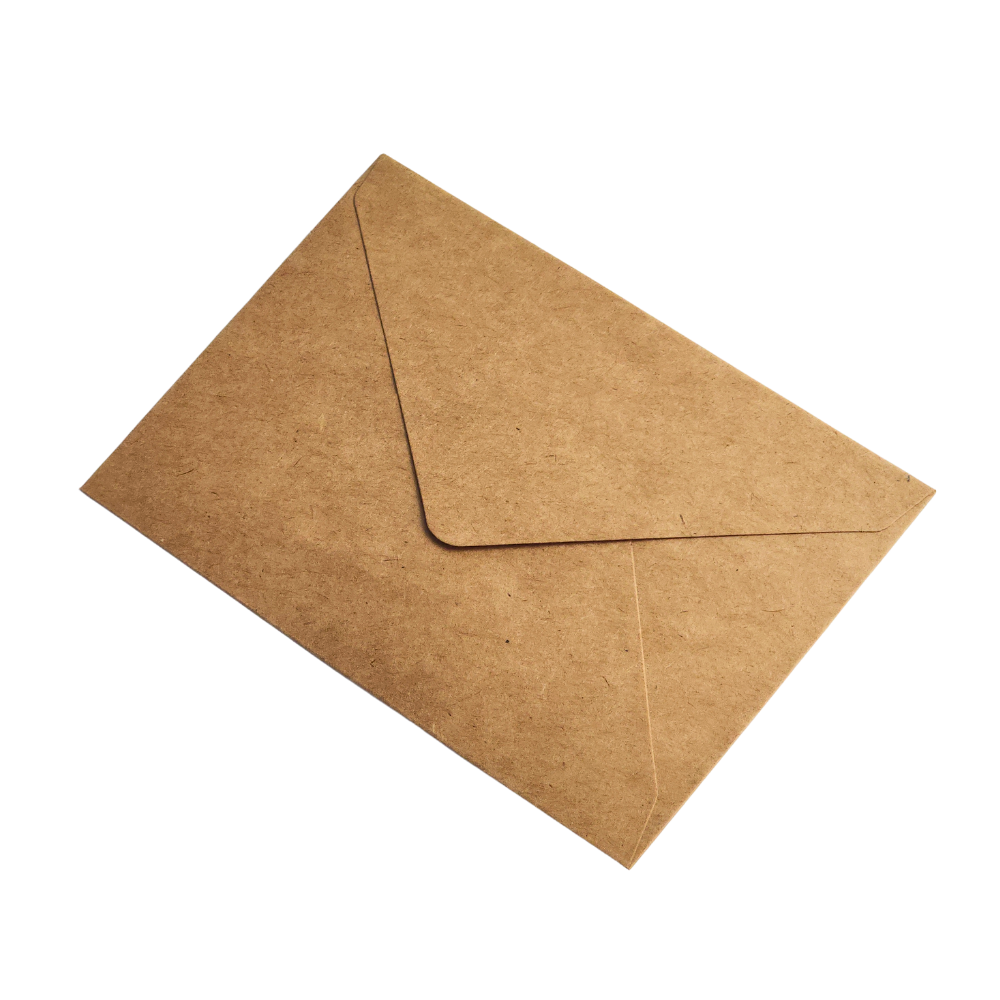 Custom Logo Classic V Flap Kraft Envelope