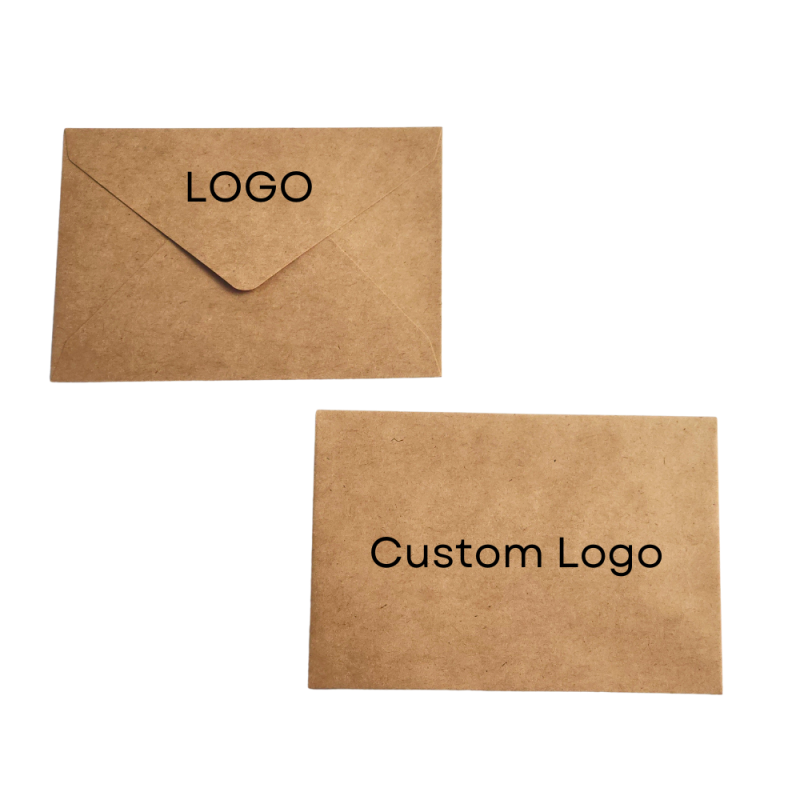 Custom Logo Classic V Flap Kraft Envelope