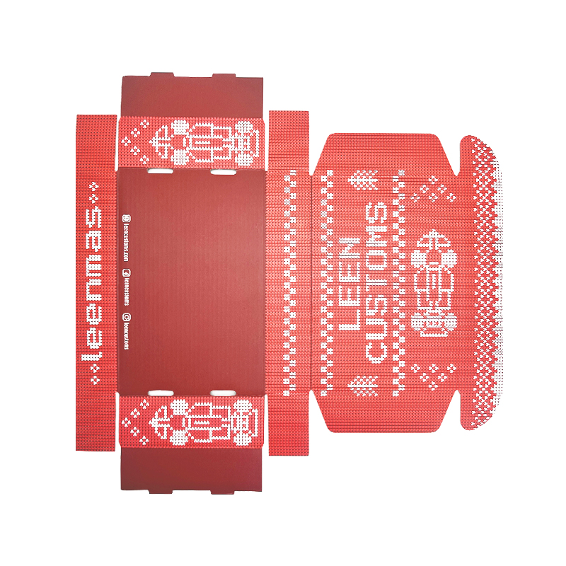 Custom Logo Printed Ear Lock Corrugated Mailer Shipping Box