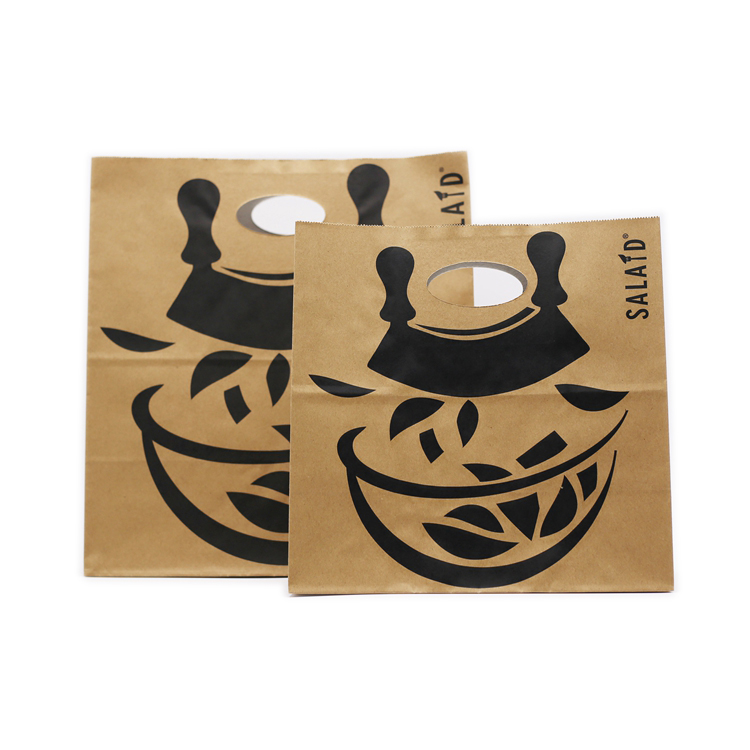 Custom Logo Printing Kraft Paper Bag for Food