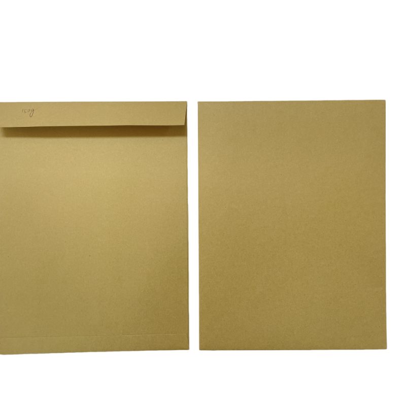 Custom Printed 150gsm 200gsm Brown Kraft Paper Self-Seal Security Mailing Envelope