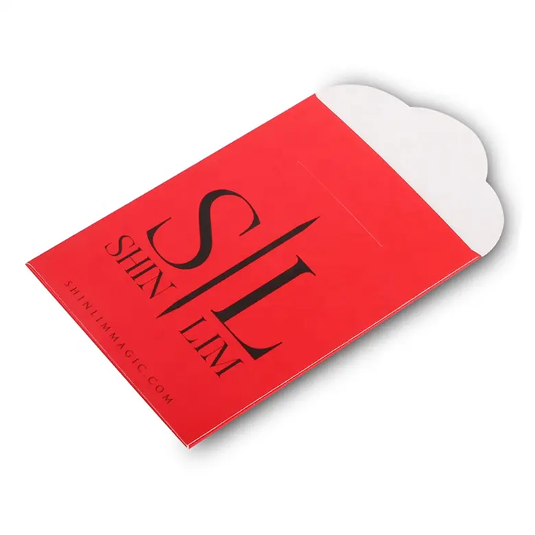 Custom Printed Red Envelope Packaging