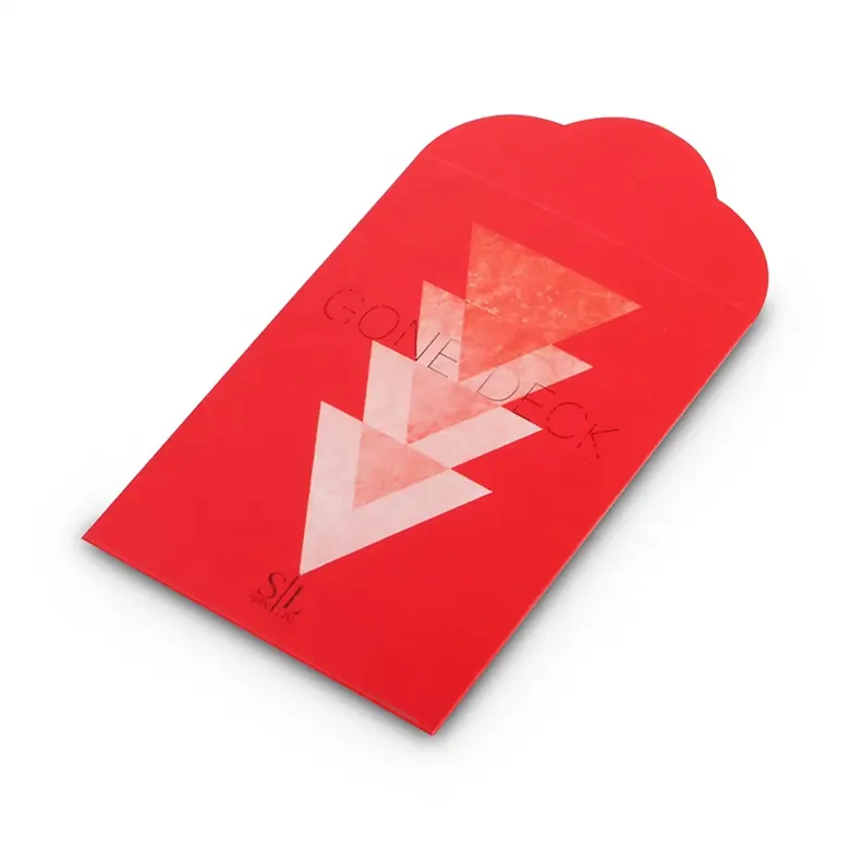 Custom Printed Red Envelope Packaging