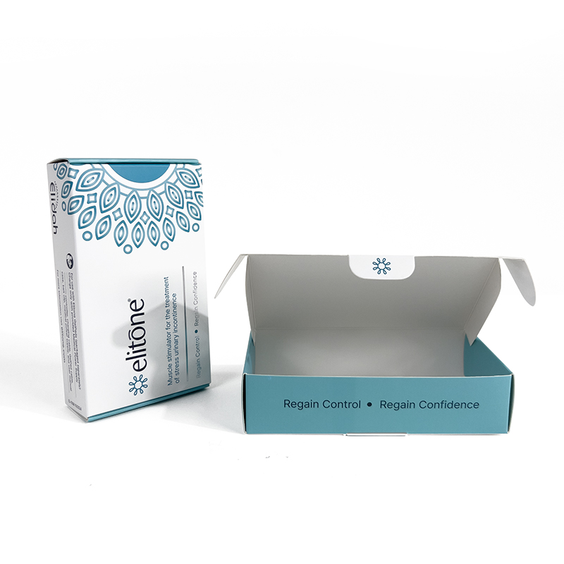 Custom Printed White Blue Apparel Corrugated Mailer Box