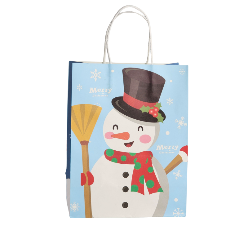 Custom Printed White Kraft Paper Bags