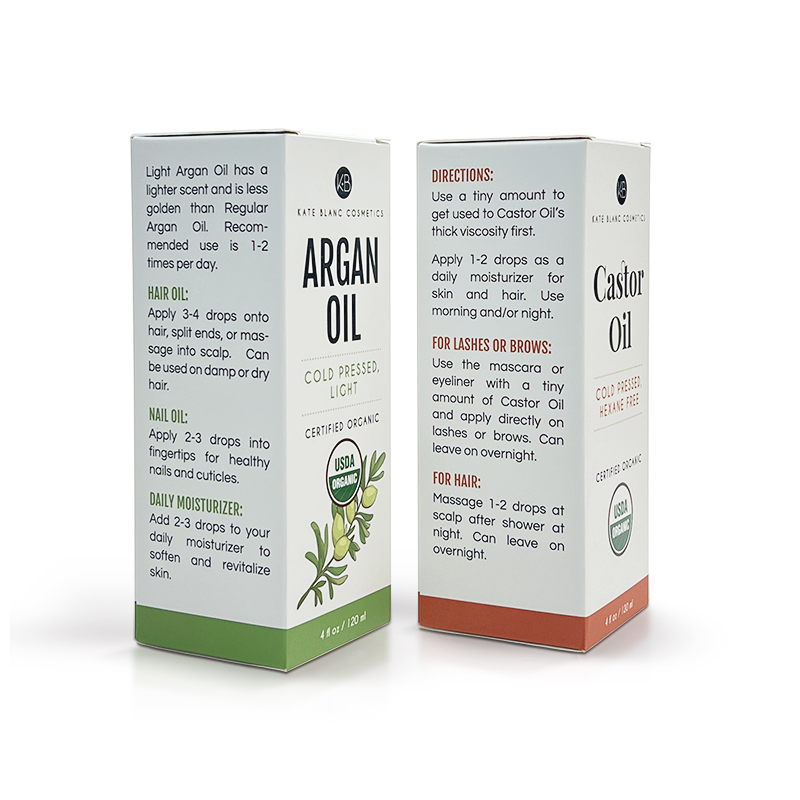 Custom Printing Argan Oil Bottle Packaging Paper Box