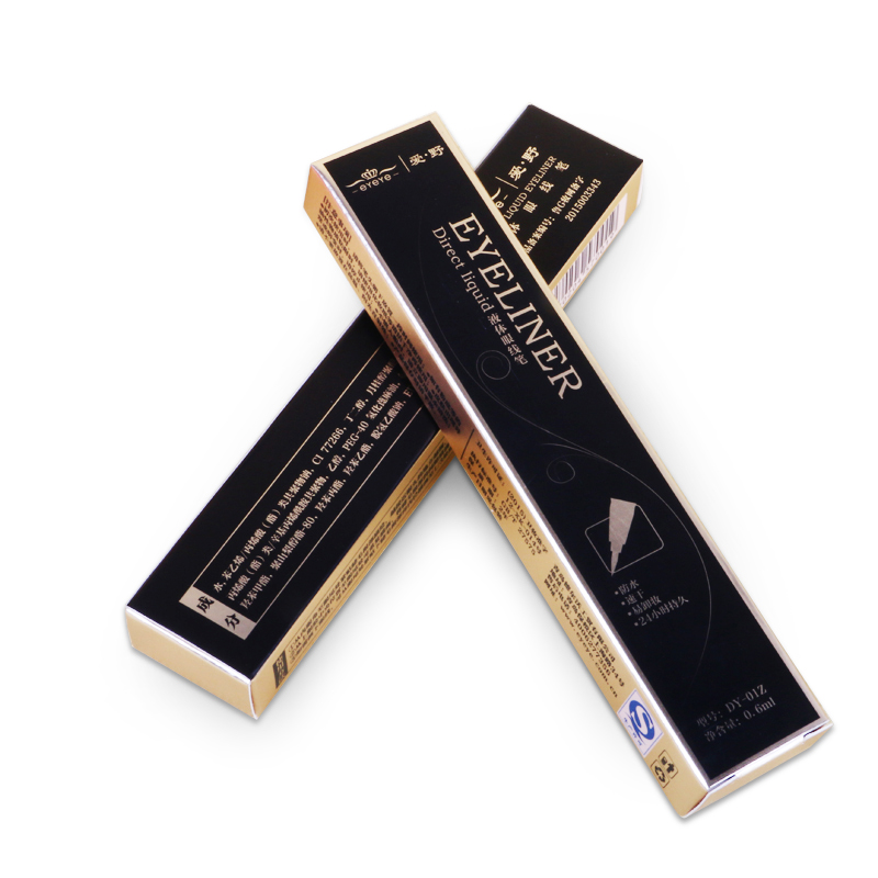 Custom Printing Luxury Gold Paper Eye Pencil Packaging Box