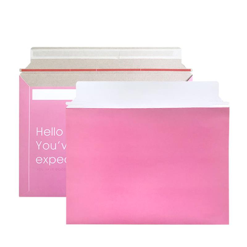 Custom Printing White Rigid 550G Paper Document Envelope