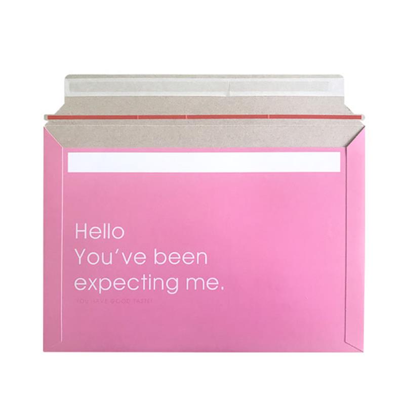 Custom Printing White Rigid 550G Paper Document Envelope