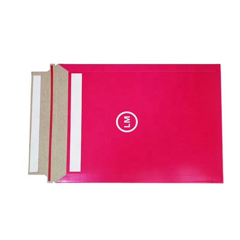 Custom Size A3C3 A4C4 A5C5 Stay Flat Express Mailer Red Cardboard Envelopes