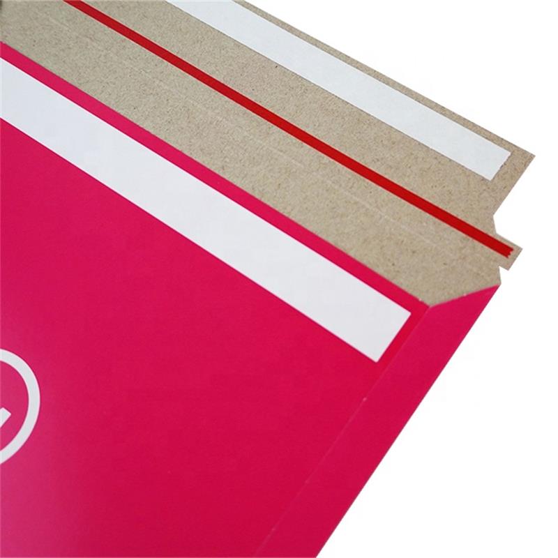 Custom Size A3C3 A4C4 A5C5 Stay Flat Express Mailer Red Cardboard Envelopes