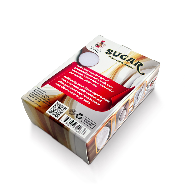 Customizable Color Printed Foldable Sugar & Salt Packaging Paper Box