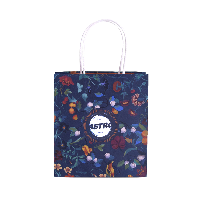 Customized Logo Printed Bolsas De Papel Kraft Bags