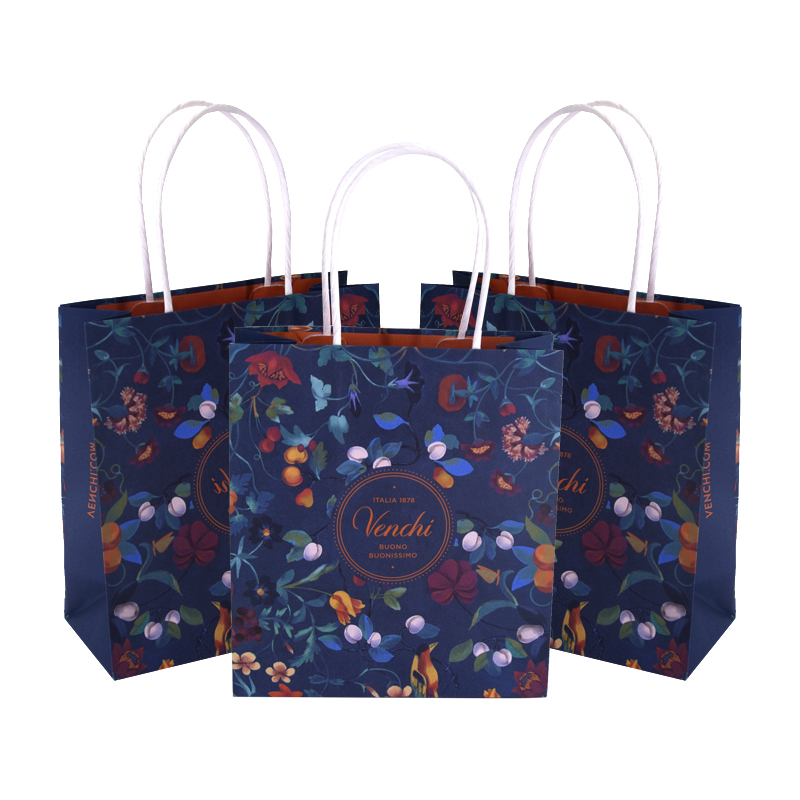 Customized Logo Printed Bolsas De Papel Kraft Bags