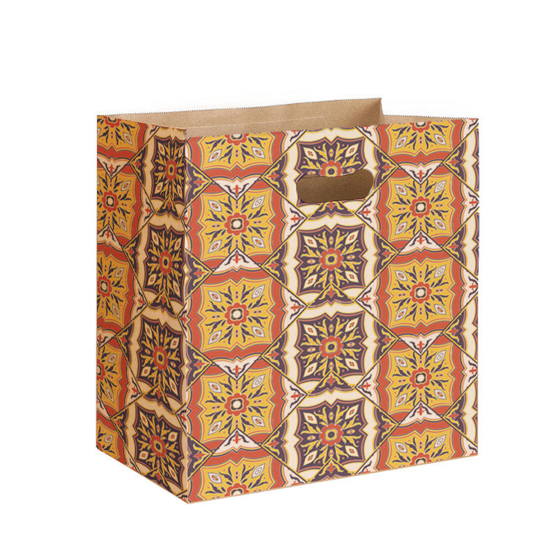 Eco-friendly Recycled White Brown Shopping Bags