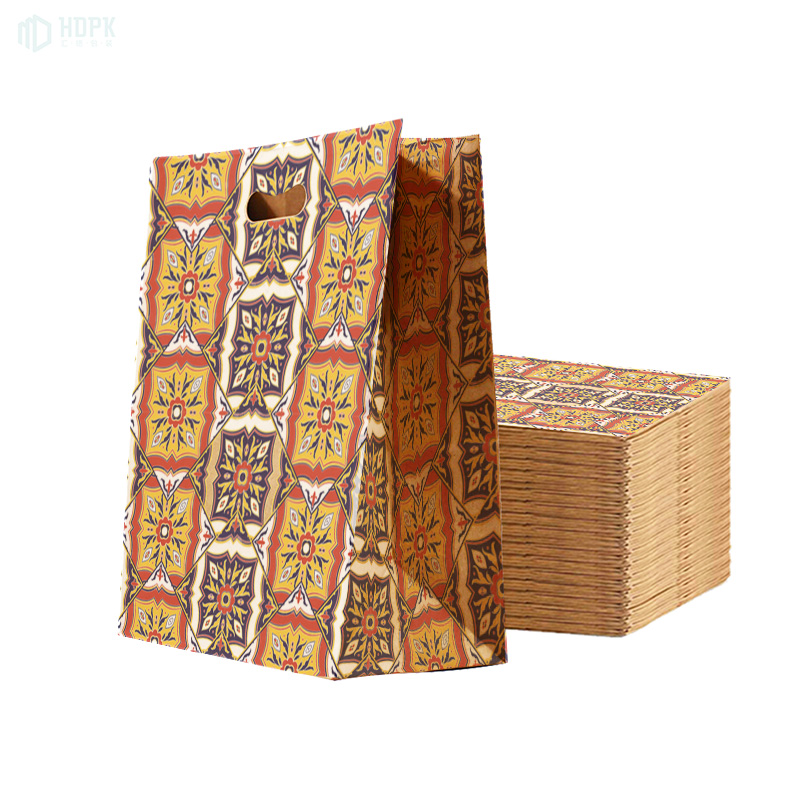 Eco-friendly Recycled White Brown Shopping Bags
