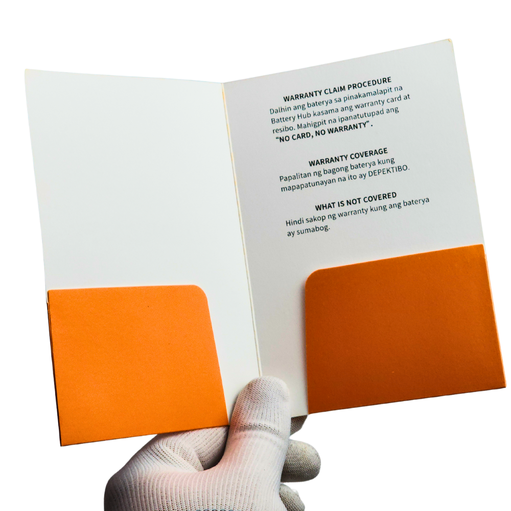 VIP Members Warranty Paper Card Paper Holder