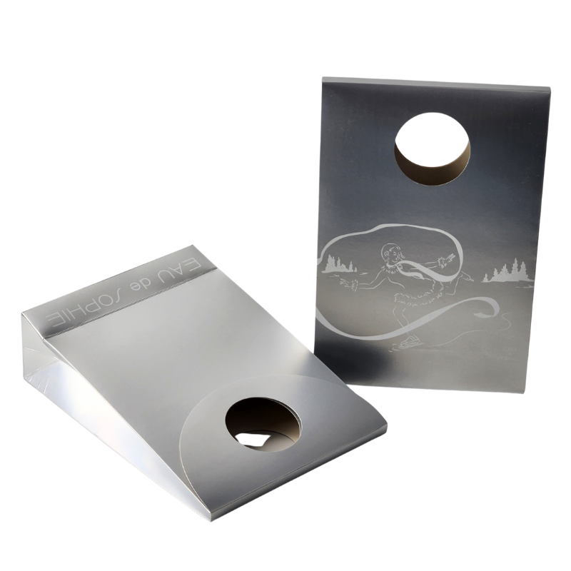 Wholesale Custom Silver Die Cut Gift Paper Shopping Bag