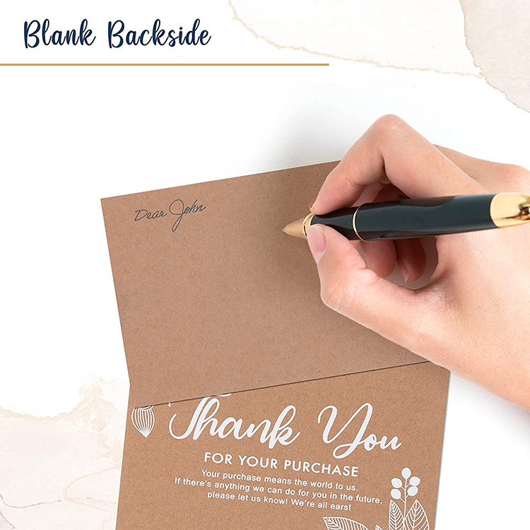 Offset Printing 4 X 6 Inches Small Business Thank You Cards