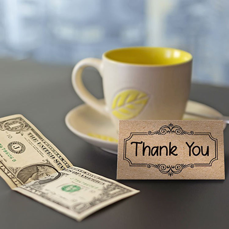 Wholesale Kraft Paper Thank You Business Insert Card