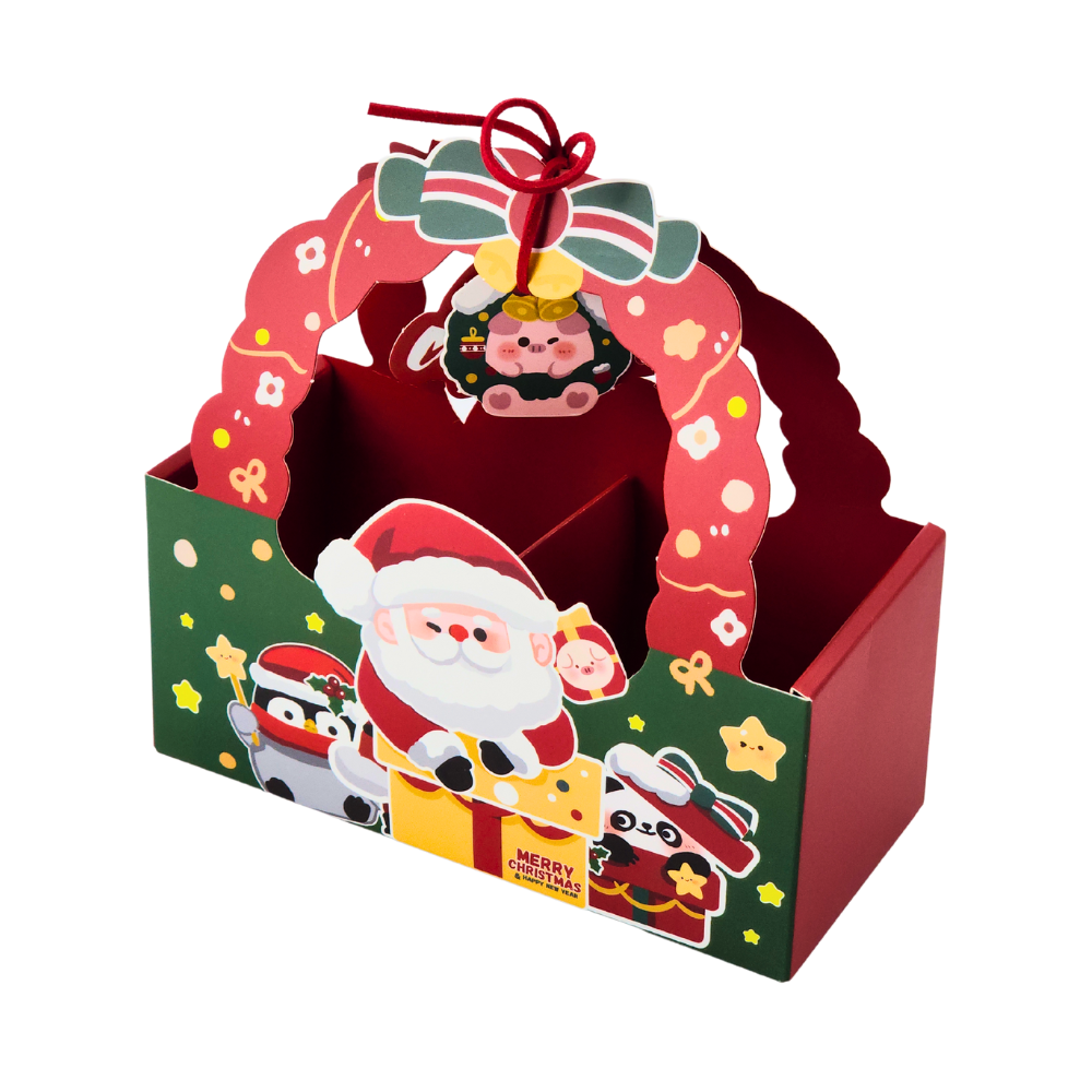 Custom Color Merry Christmas Gift Paper Bag