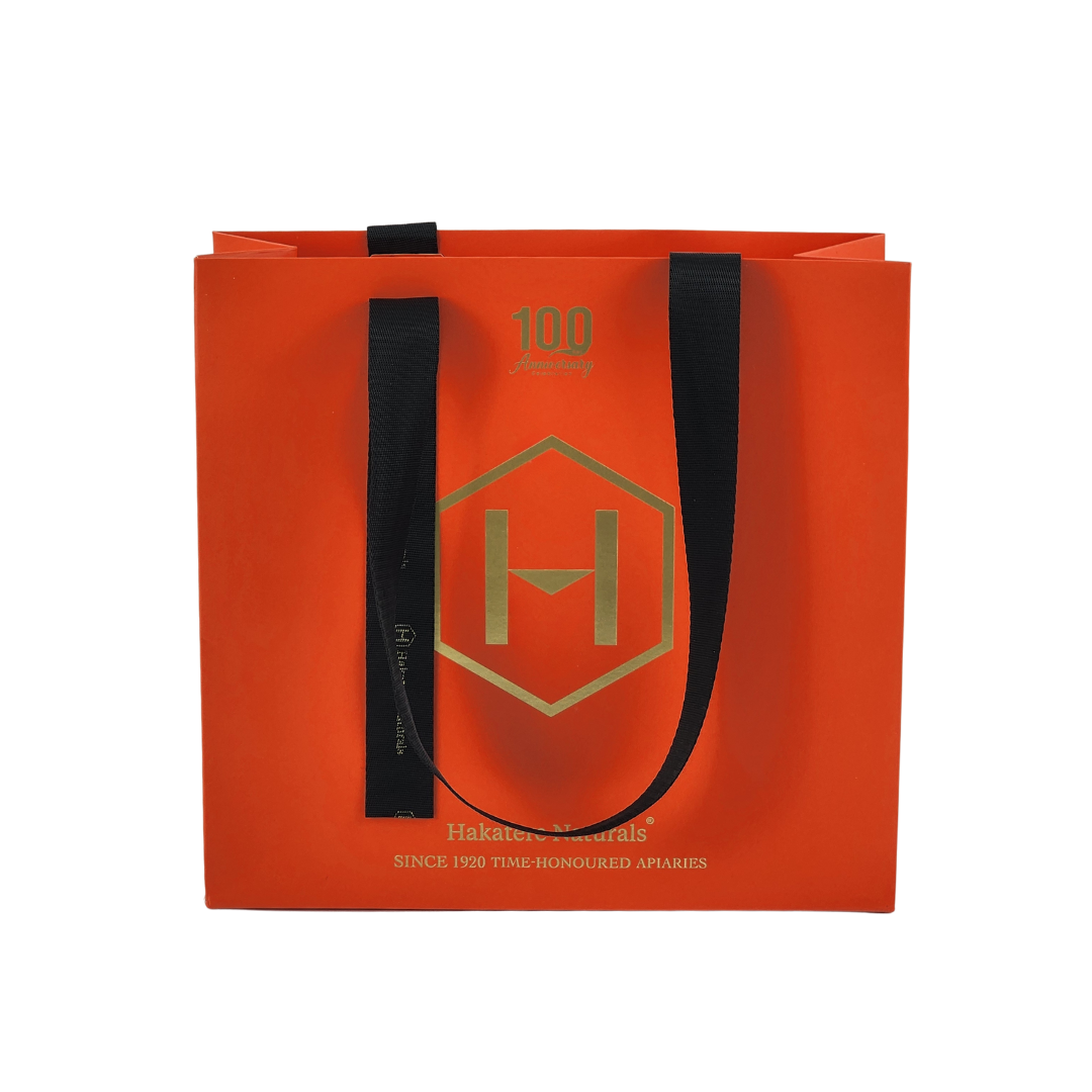 Custom Gold Foil Stamping Luxury Paper Bag