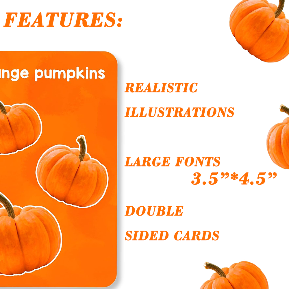 Custom Toddlers Baby Learning Thick Flash Cards 