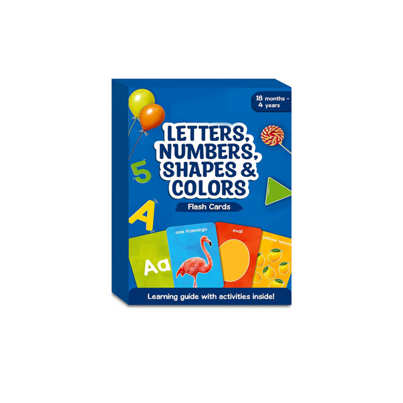 Custom Toddlers Baby Learning Thick Flash Cards